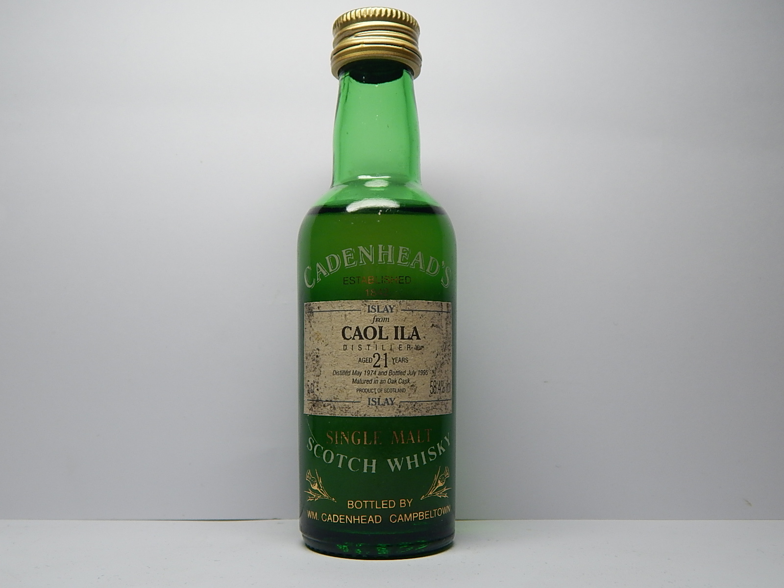 ISMSW 21yo 1974-1995 "Cadenhead´s" 5cl 58,4%vol